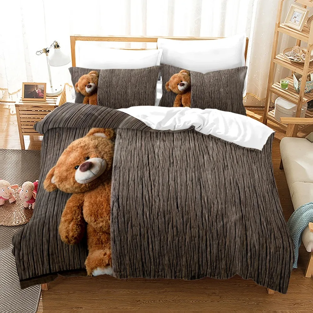 Teddy bear bed cover-AliExpress