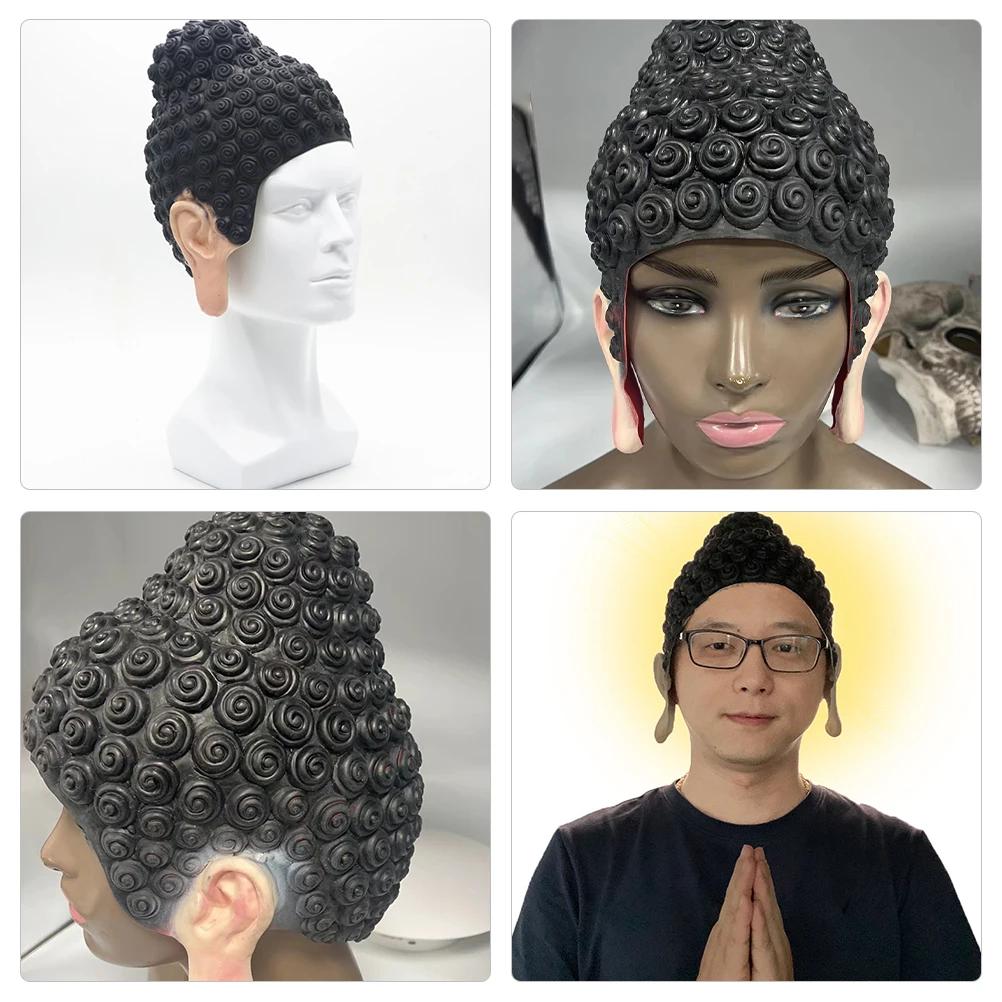 

Buddha's Head Mask for Role Play Halloween Costume Accessory Cosplay Party Props Make up