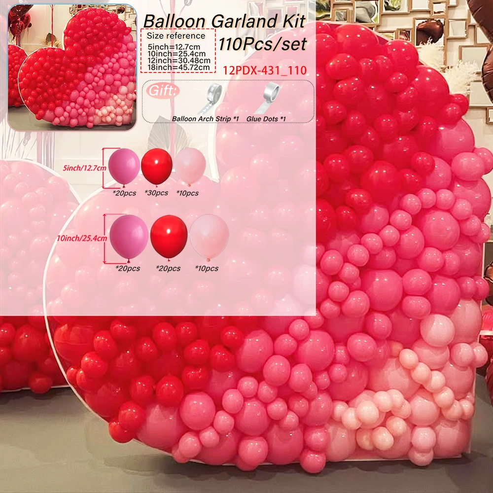 Latex balloon arch kit, birthday decoration,wedding,Valentine's Day,gender revelation,retirement,New Year,party decoration