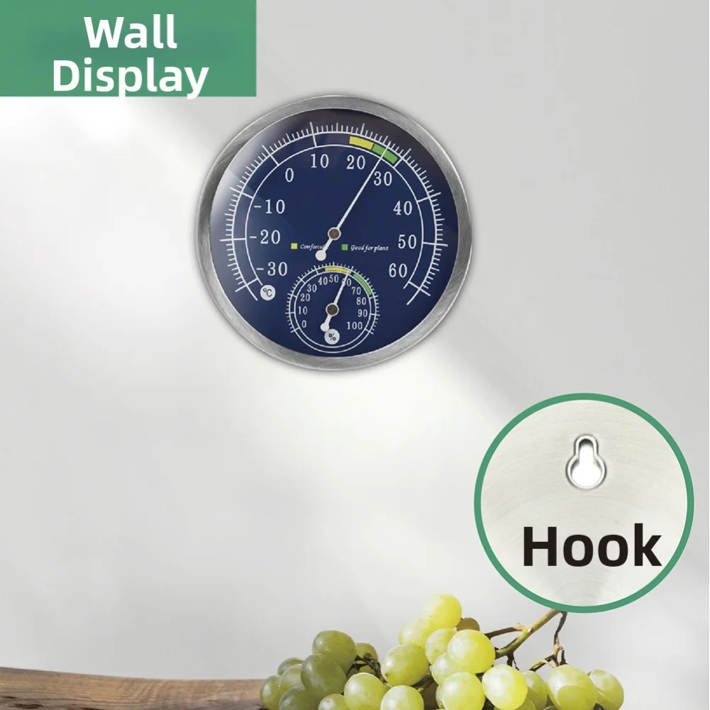 Thermometer Hygrometer Sauna Environment Tabletop Placement Precision Measurement For Sauna Accurate Indoor Humidity Monitor