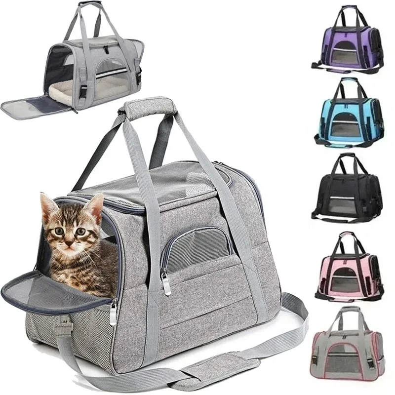 

Pet Carrier Backpack, Foldable Breathable Shoulder Bag, Dog Cat Carrier Bags, Outgoing Travel Pet Carrier Bag.