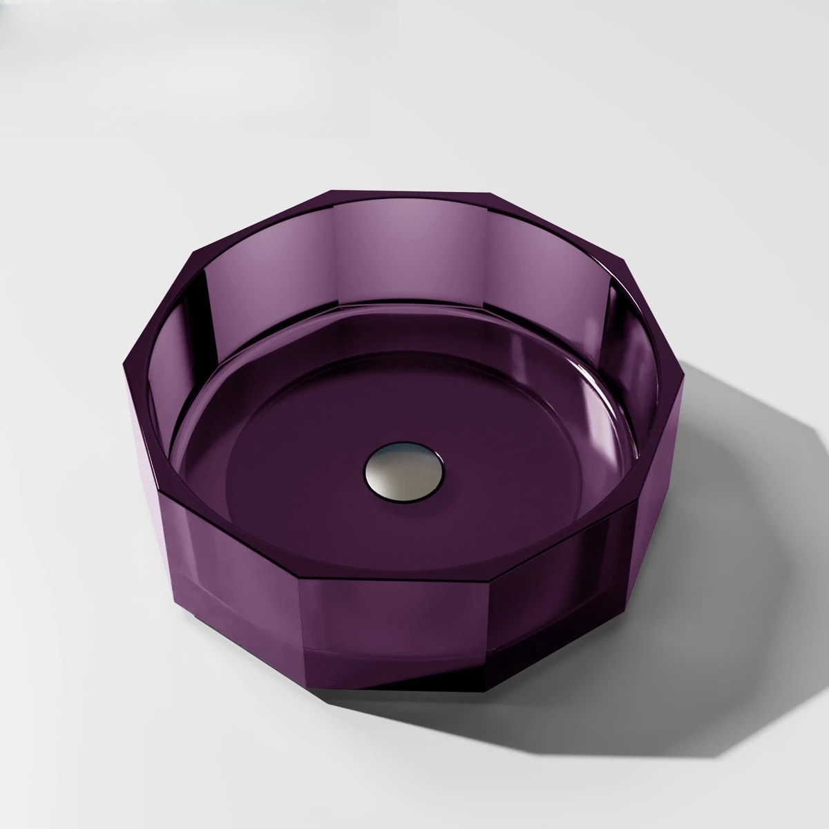 

Crystal washbasin, transparent art Internet celebrity bed and breakfast color, table washbasin, household