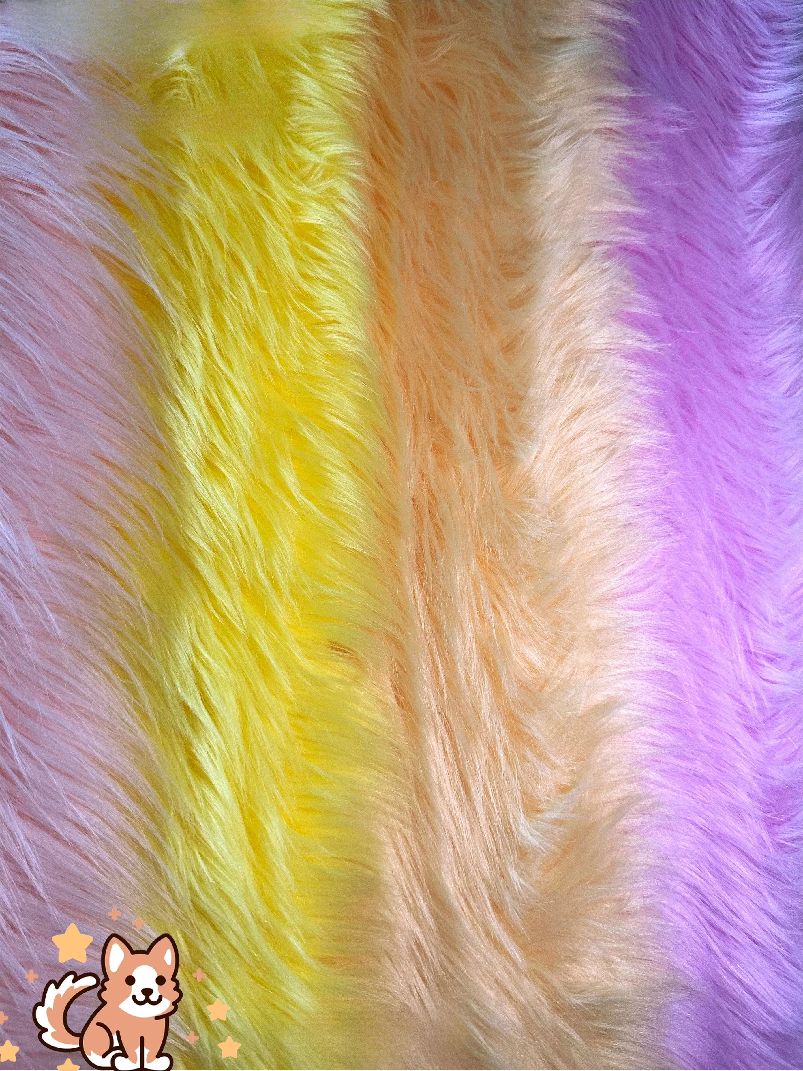 قماش قطيفة مخصص لملابس الحيوانات مع ألوان مناسبة لصنع مخالب وأحذية ملابس الحيوانات بطول الفرو 4.5 سم