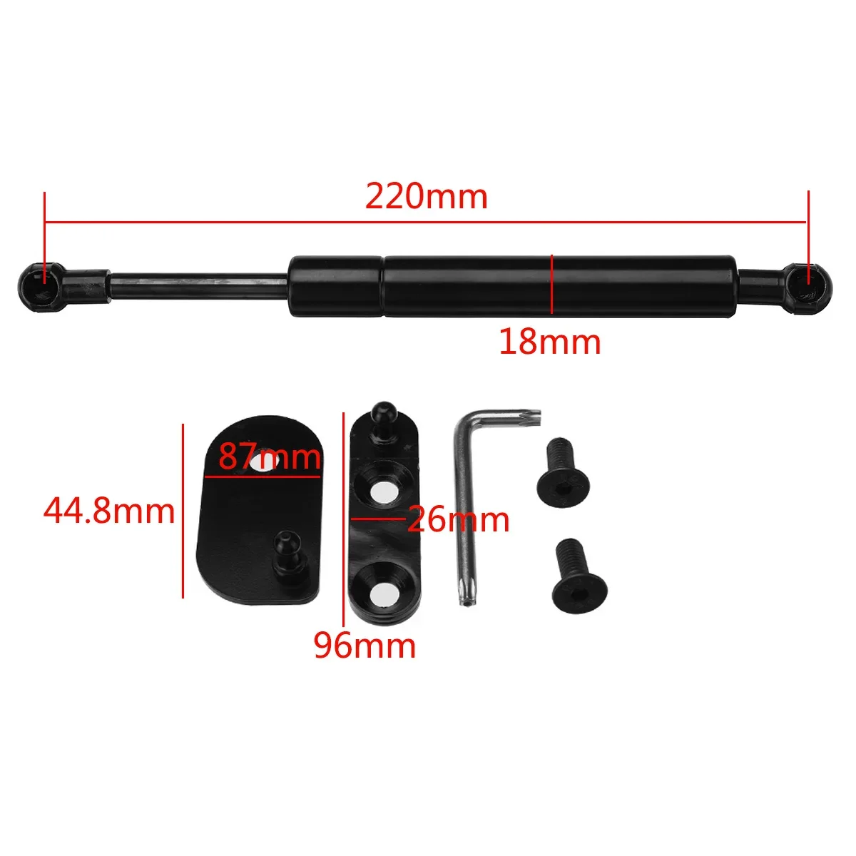 Rear Tailgate Trunk Shock Absorber Strut Bar Spring Steel Hydraulic Rod Lift Support DZ43206  for Ford Ranger 2019 2020