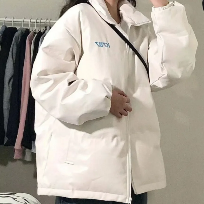 2023 New Women Down Cotton Coat Winter Bread Jacket Female Short Warm Parkas Thick Loose Outwear Versatile Simplicity Overcoat