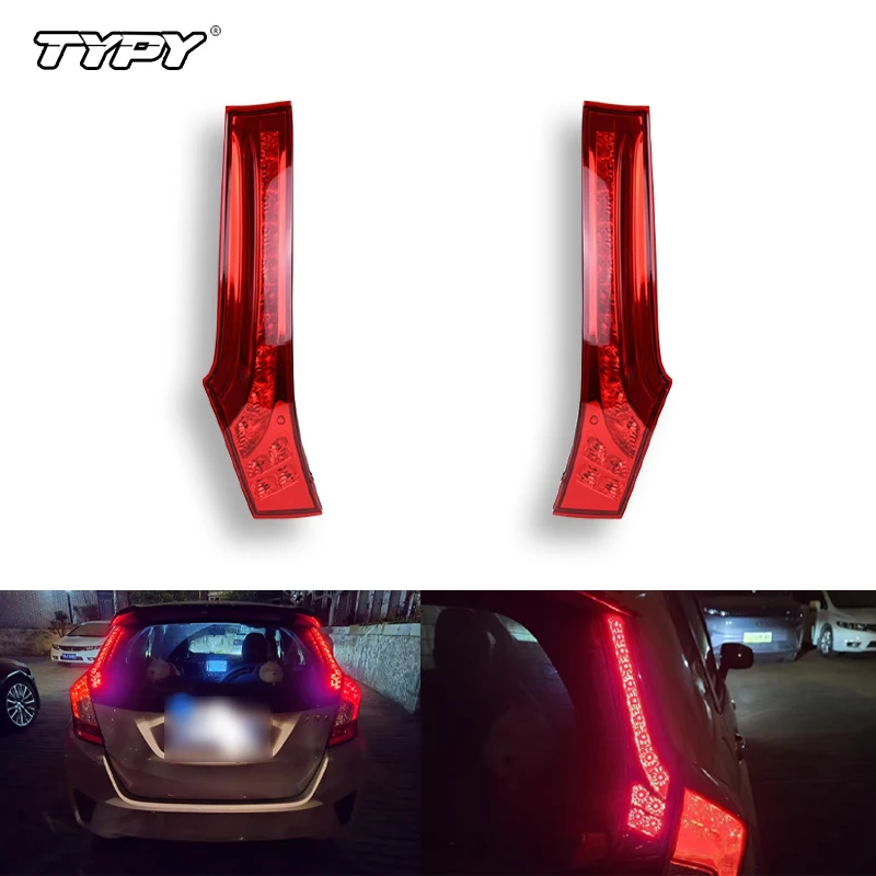 

TYPY 1 Set LED Tail Light Rear Bumper Light Brake Light Auto Decoration Lamp For Honda Jazz Fit 2014 2015 2016 2017 2018 2019