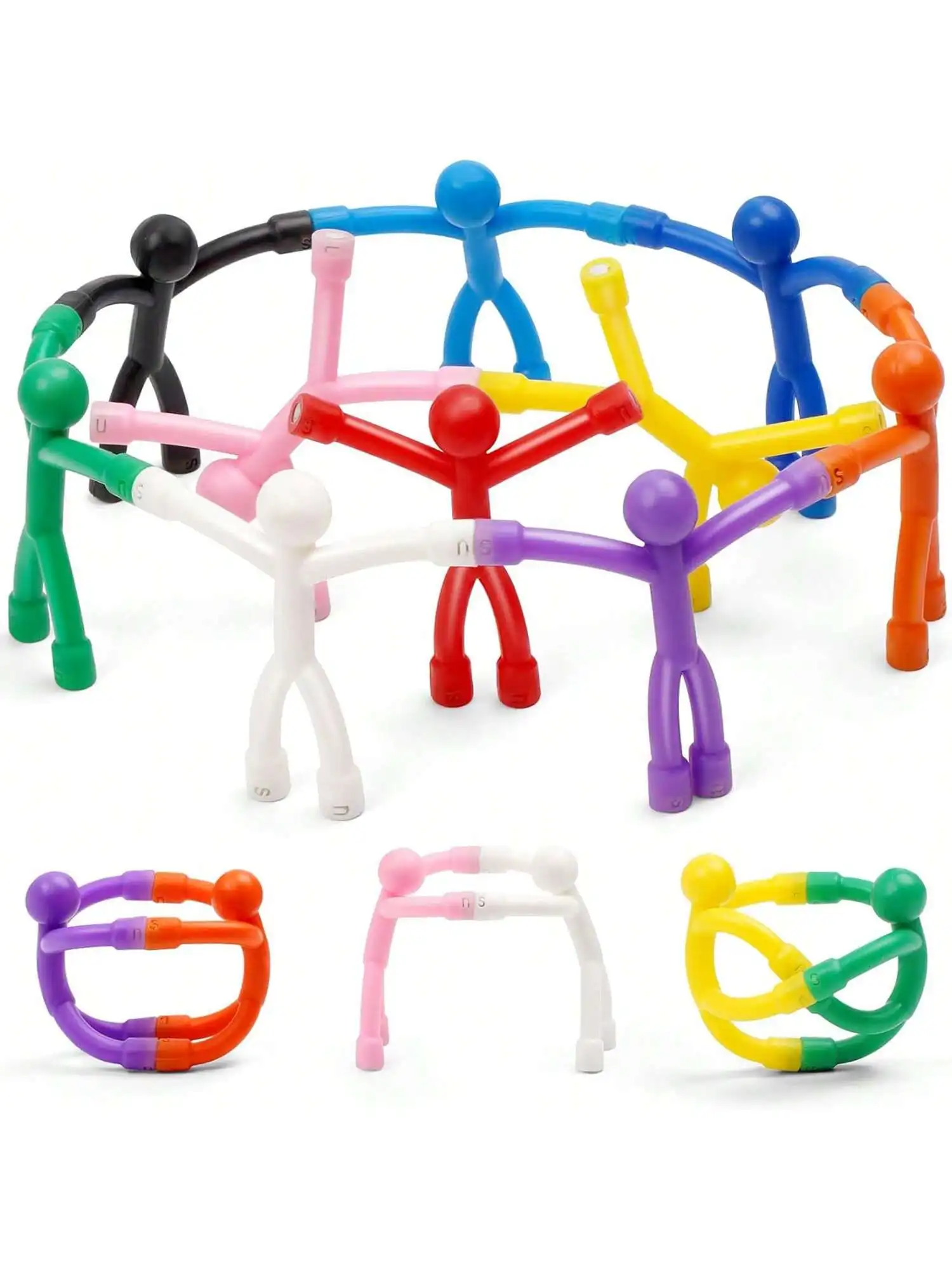 

Магнитные игрушки для холодильника, магнитные фигурки, способные лазать по стенам, креативные крючки для фигурок, красочные магнитные игрушки в форме человека для подростков.