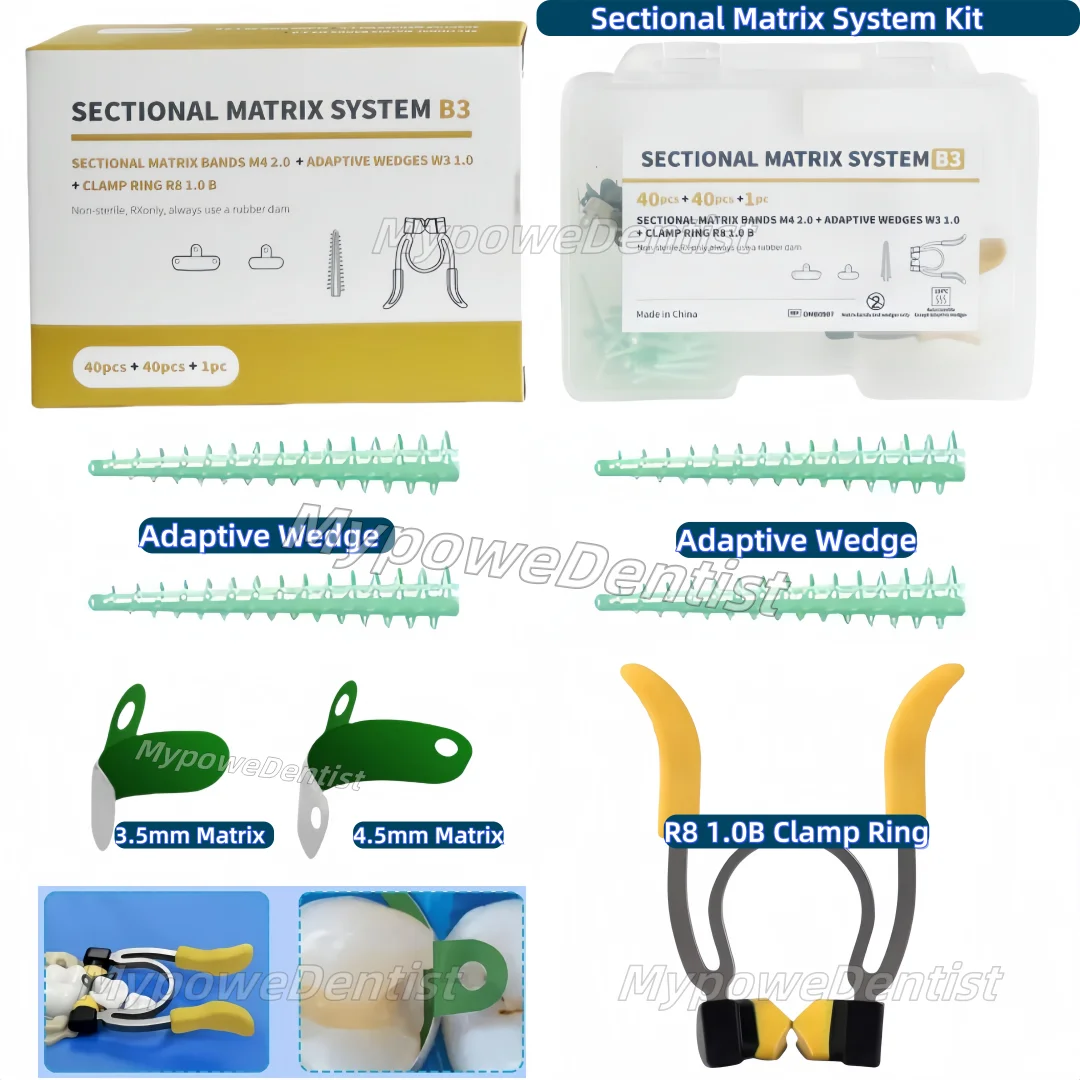 

Dental Matrix Bands Matrices Clamp Ring Sectional B3 Matrix System Fit Palodent V3
