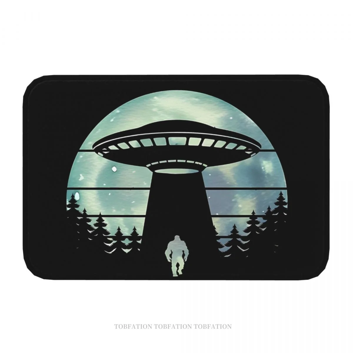 Bigfoot Sasquatch Bathroom Non-Slip Carpet Alien On Moonlight Bedroom Mat Welcome Doormat Floor Decoration Rug