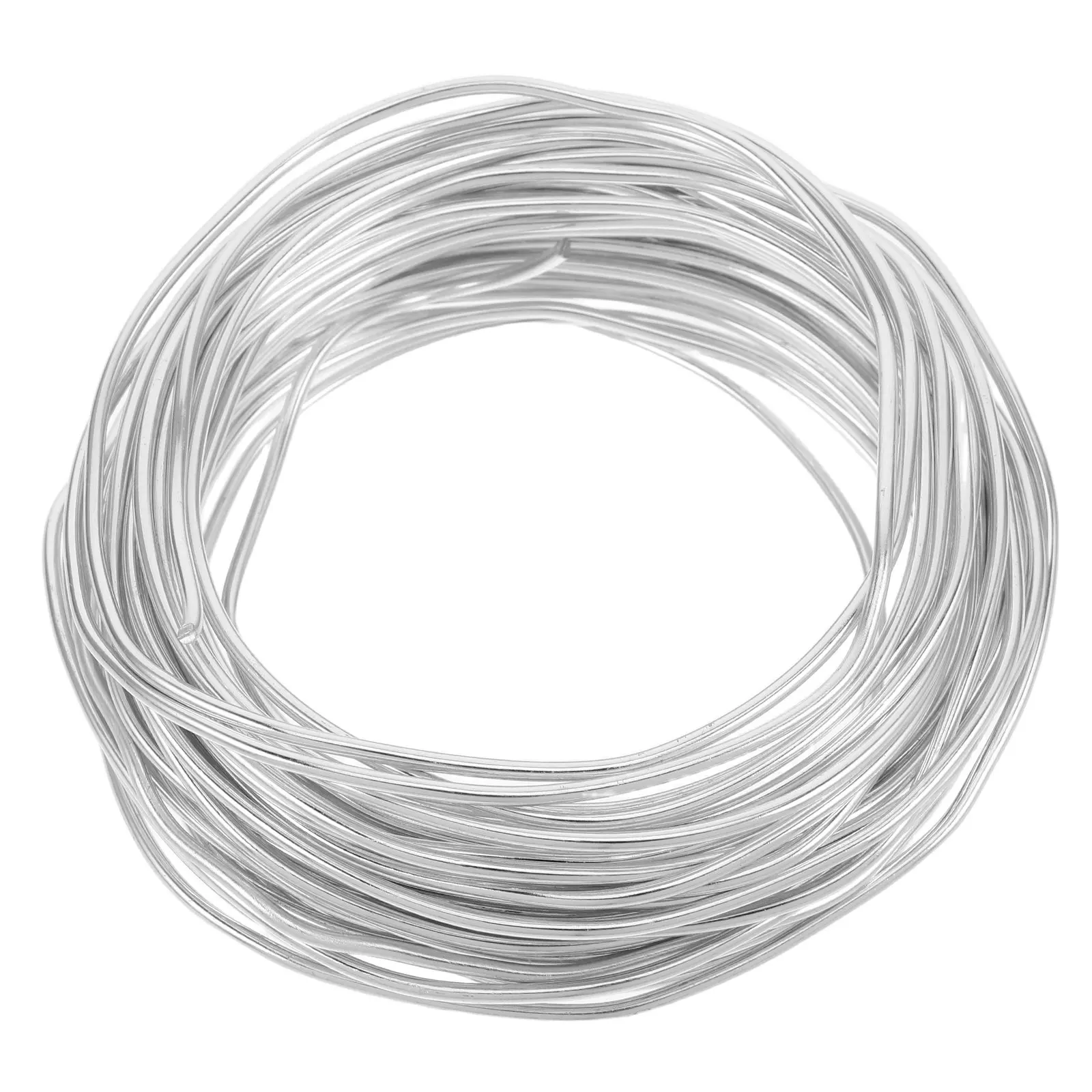 

10 м алюминиевой проволоки: гибкая серебряная проволока для изготовления украшений, садоводства, бонсай, венков, флористики и художественного моделирования.