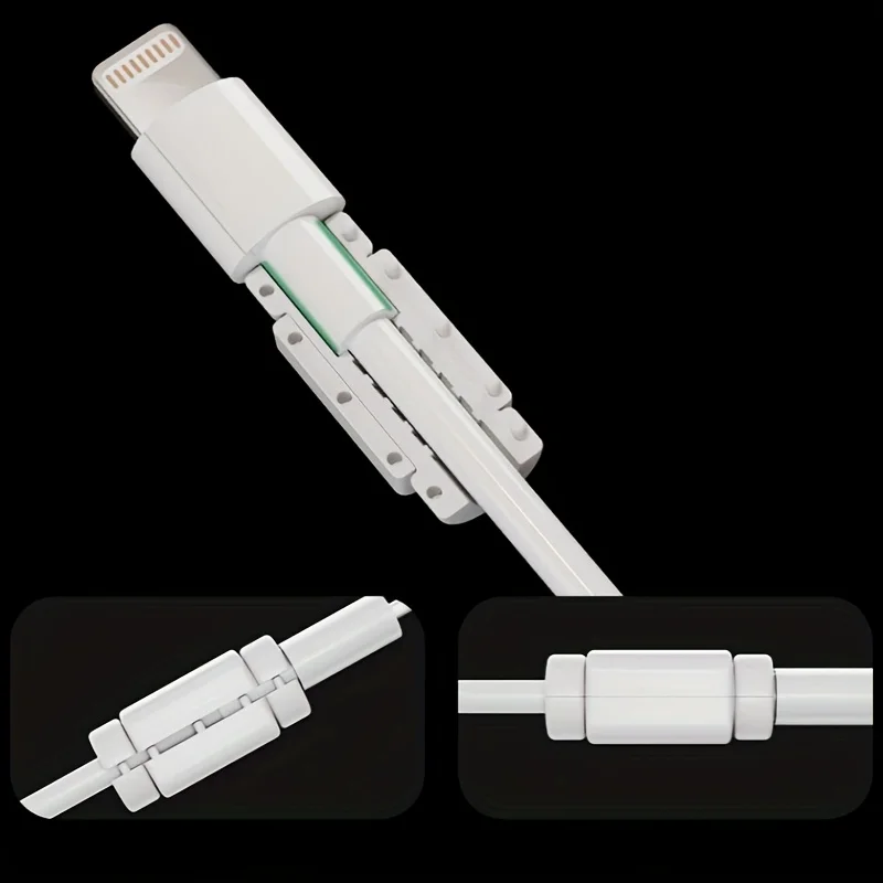 واقي كابل بيانات آيفون - مناسب لهاتف آيفون 15/14/13 برو ماكس مقاوم للاهتراء |   غطاء حماية متين