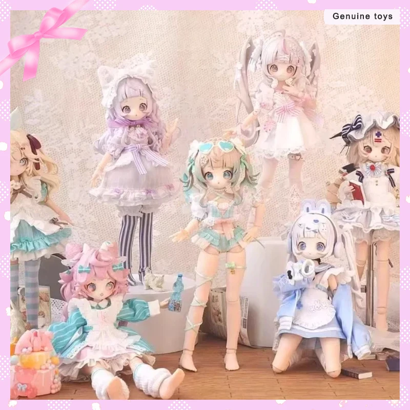 بقعة Wanmeng Sugary المنقولة دمية عمل الشكل 1/8 مقياس صندوق أعمى لعبة عصرية هدية للبنين والبنات لطيف تحصيل الشكل