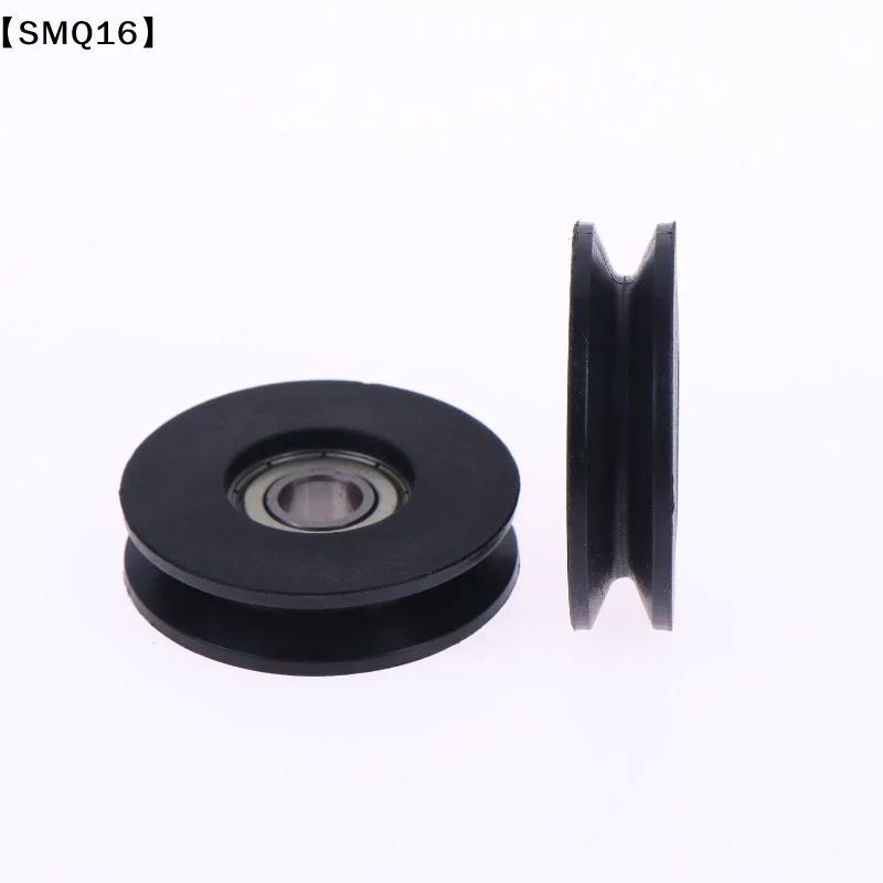 1Pcs Nylon Wheel Pulley Wheel 10*50*13mm Roller U Grooved Wheel Wire Rope Over Line Lifting Pulley【SMQ】