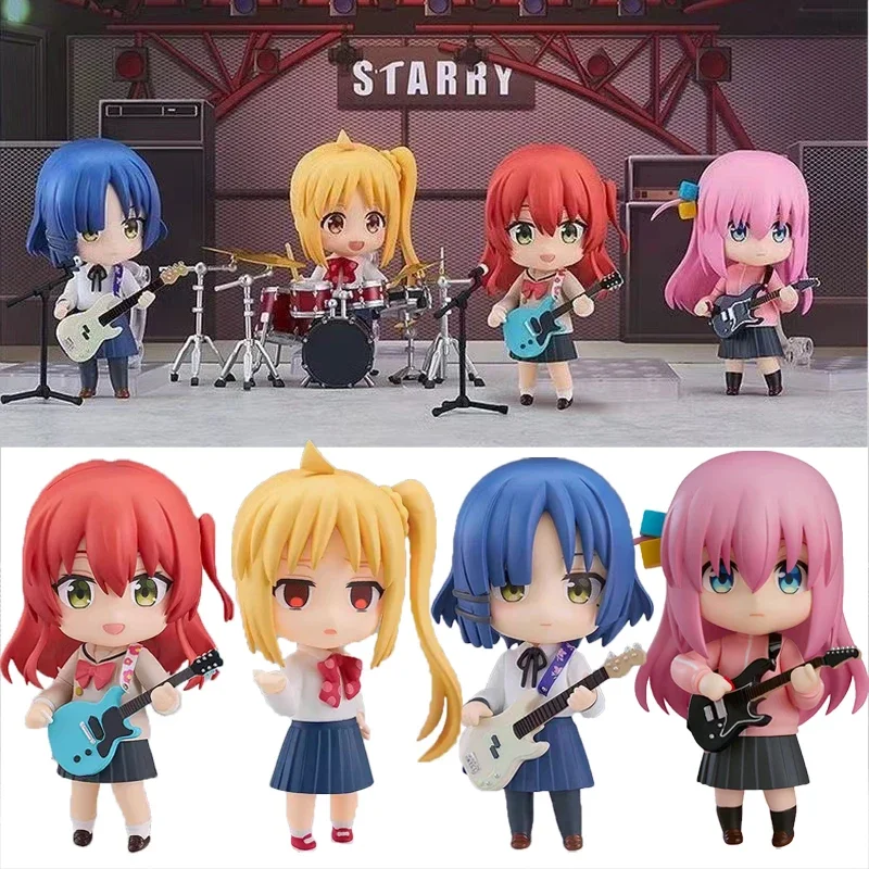 10cm Anime BOCCHI THE ROCK Action Figure #2069 Gotoh Hitori Cosplay Models Kawaii Guitarist Girl PVC Collectible Model Doll Toys