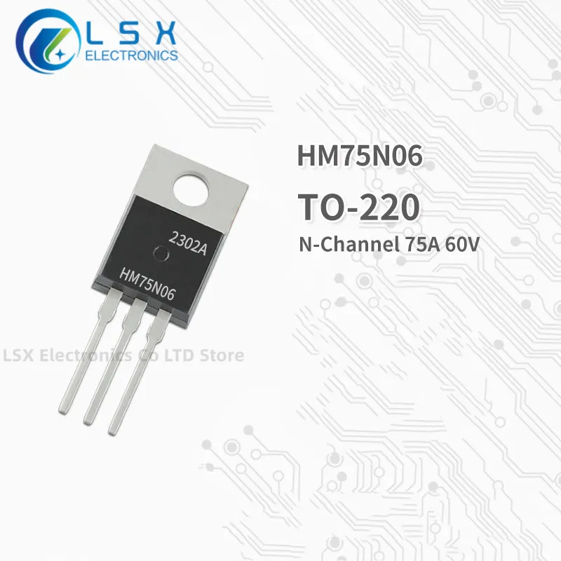 10PCS NEW Original  Factory Direct Sales HM75N06 TO-220 N Channel MOS Field effect transistor 75A 60V