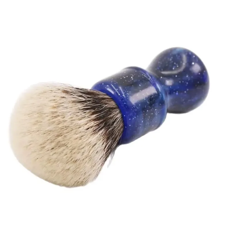 YAQI 24 مللي متر موضة غامضة لون الفضاء مقبض فرشاة الحلاقة الرطبة للرجال جديد جودة عالية السفر المحمولة فرشاة الحلاقة