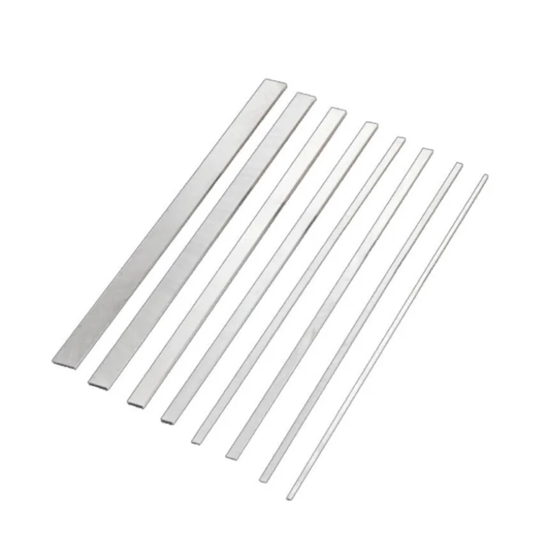 Lama in acciaio bianco HSS sottile 3mm * 3mm -18mm * 200mm striscia di acciaio ad alta velocità coltello in acciaio ad alta velocità barra di