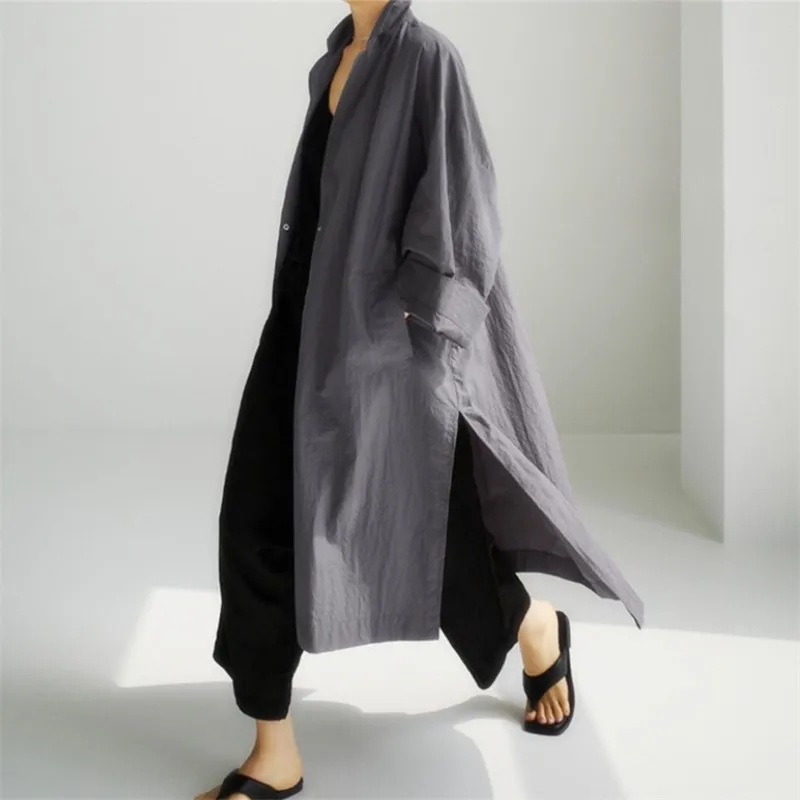 

Korean Autumn New Long-sleeved Cardigan 2025 New Loose Casual Slit One-button Jacket