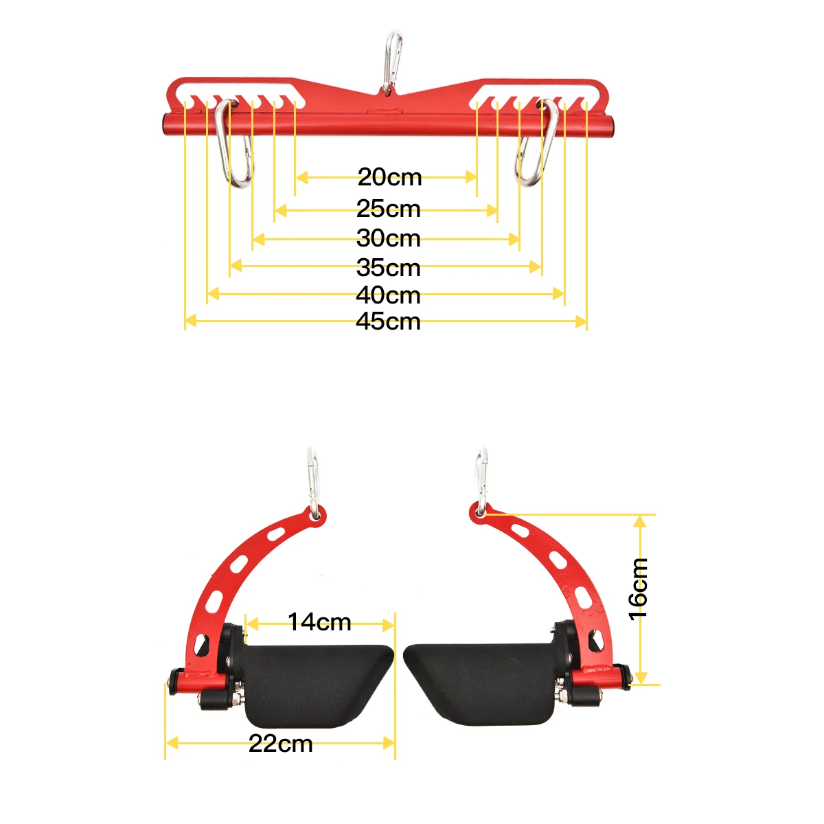 Home Gym Multi-Grip Lat Pull Down Bar Back Spier Gripper Lat Pulldown Handvat Fitness Pulldown Lange Bar Voor Kabel Katrol Machine