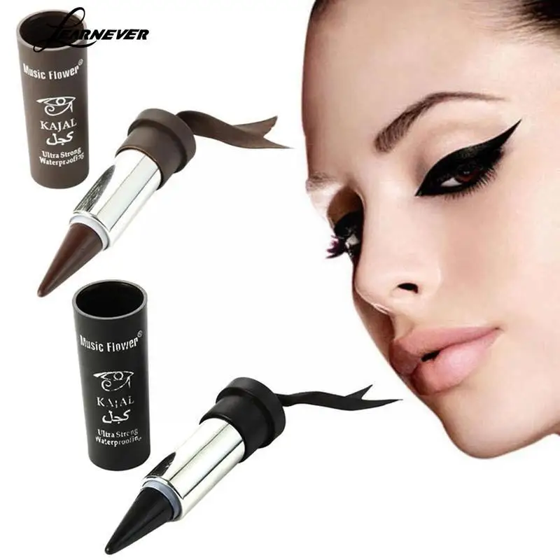 3 Colors Thick Eyeliner Cream Women Smoky Eyes Kajal Bold Eyes Thick Liner Black Eyeliner G9n8