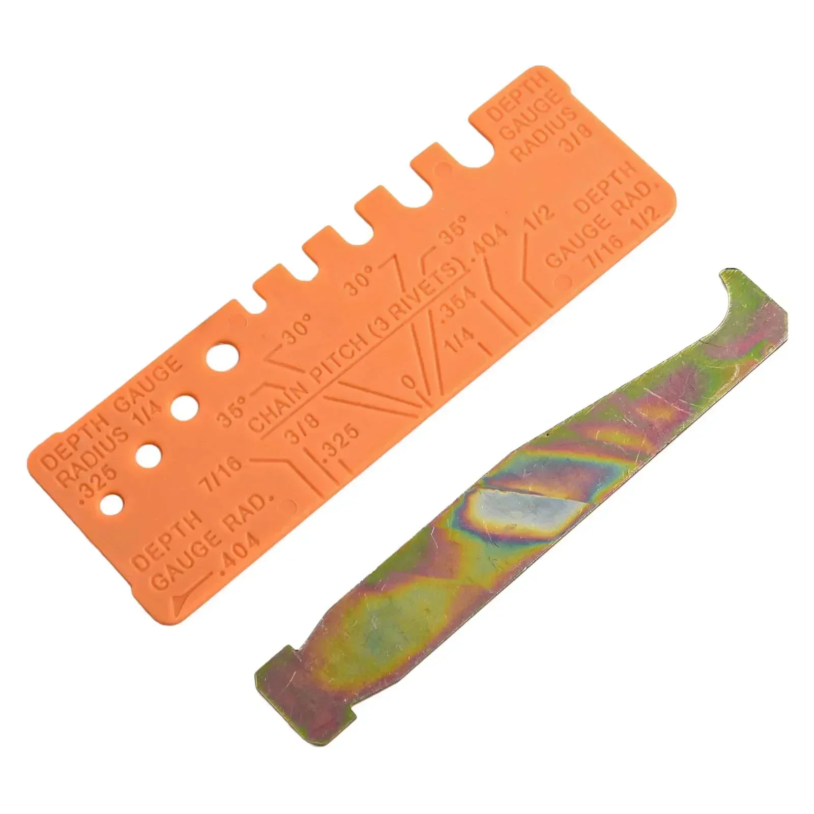 Garden Gauge 30°/35°filing Angle Checks Chain Tool General Chainsaw Quick-Check Gauge 105*35mm/100*15mm Brand New
