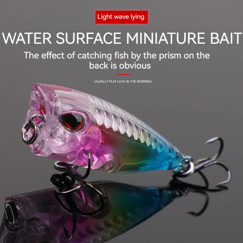 GOBYGO-إغراء صيد بوبر صغير ، تذبذب بلاستيك صلب اصطناعي ، طُعم مياه علوية ، كرنك للسمك ، 40 ، طعم ، g ، 1