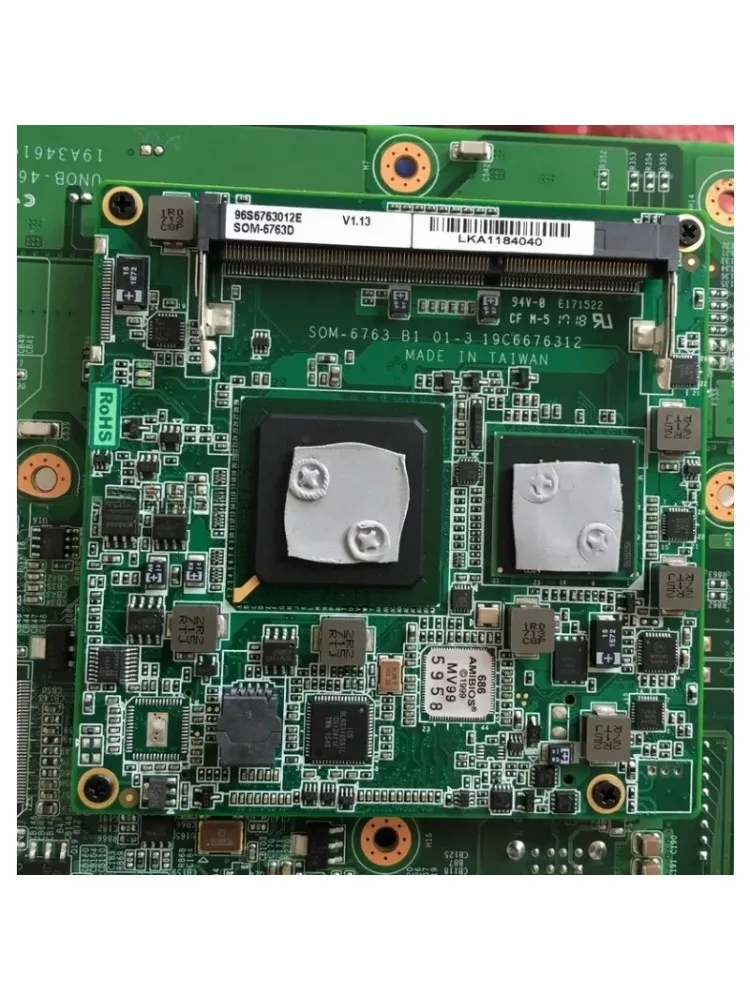 For SOM-6763 B1 19C6676312 SOM-6763D industrial control main board send 1G memory ETX main board