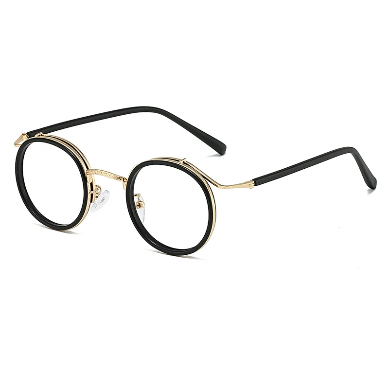 

New Fashion Trend Metal Round Men Literary Anti Blue Light Reading Glasses Magnifier Women Retro Hyperopia Presbyopic Spectacles