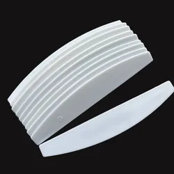 10 pcs  halfmoon shape plastic  nail file  base professional nail file  permanent plastic  for disposable pads