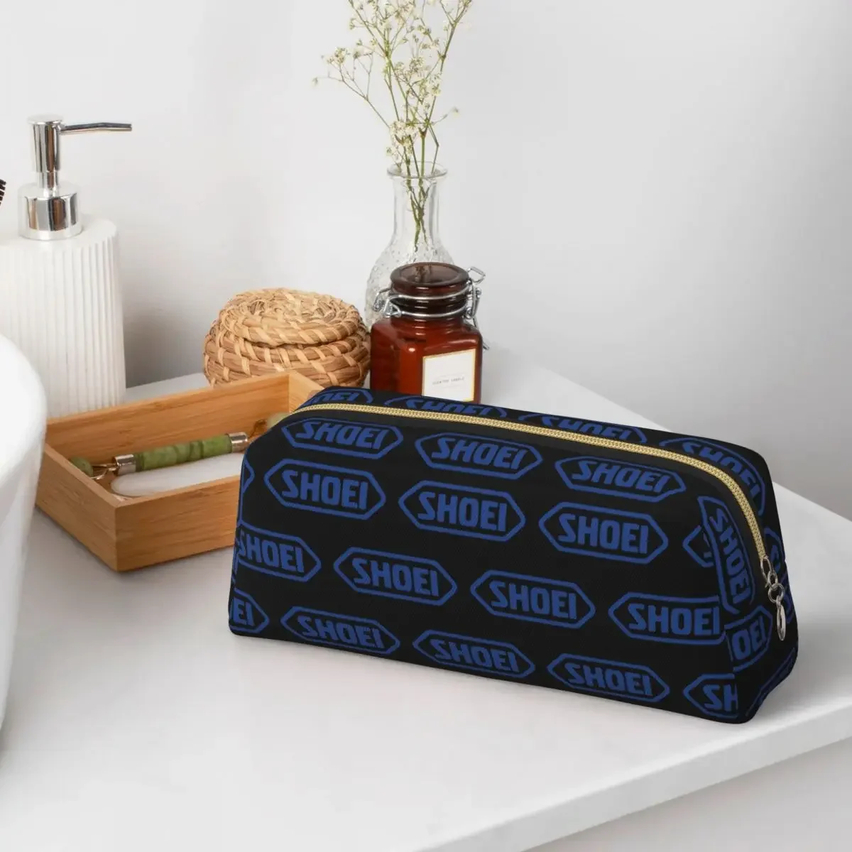 Shoei Motorcycle Helmets Pencil Cases for Students School Pen Box Pencil Bag Pencil Pouch Storage Stationery Supplies