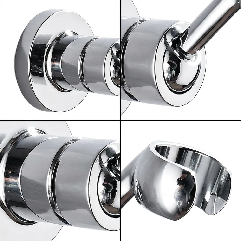 Secure Screw-Mounted Shower Head Holder Made of Copper with Concealed Screws for Clean Installation on Multiple Surfaces
