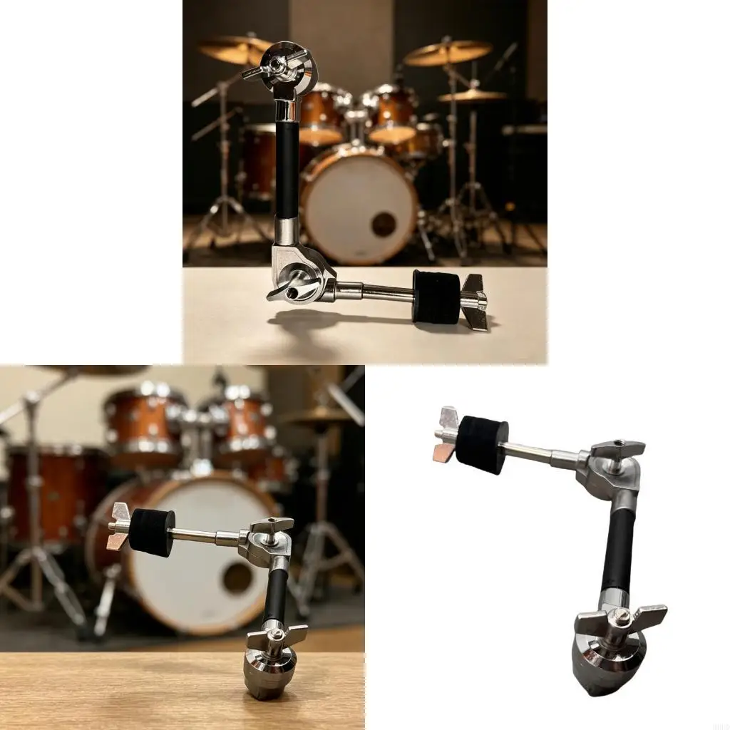 

Cymbal Locking Clamp Attachment Quick Lock Clamp Cymbal Attachment Adjustable Rod Lever Cymbal Extension Mount Holder 69HD