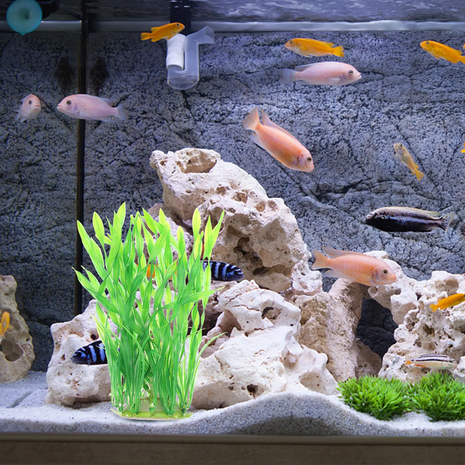 Planted Aquarium Betta - 2Pcs Artificial Aquarium Plants Realistic Fish