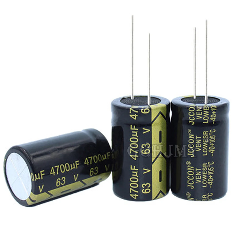 10V 16V 25V 35V 50V 63V 400V High Frequency Low ESR Aluminum Capacitor 100UF 220UF 330UF 470UF 680UF 1000UF 1500UF 2200UF 3300UF
