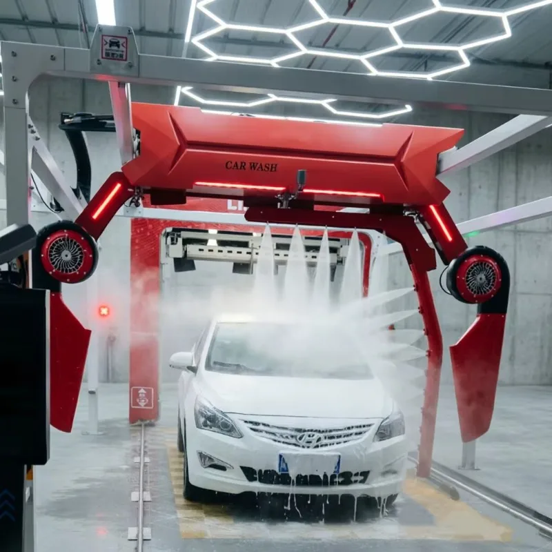 Customized Fast Cleaning 360 Degree Touchless Automatic Car Wash Machine With Air Drying And Foam System