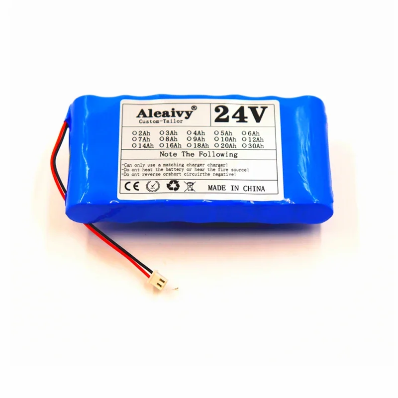 Paquete de batería de alta capacidad 24V 3000mAh para motores con protección de tira LED Li-Ion/2025