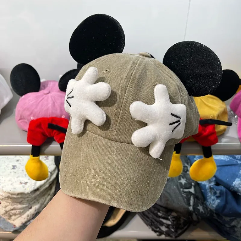 Meisjes Leuke Cartoon Muis Oren Baseball Cap Anime Eendenbek Stijl Y2K Outdoor Mode Zonnebrandcrème Zonnescherm Trendy Cap voor Vrouwen