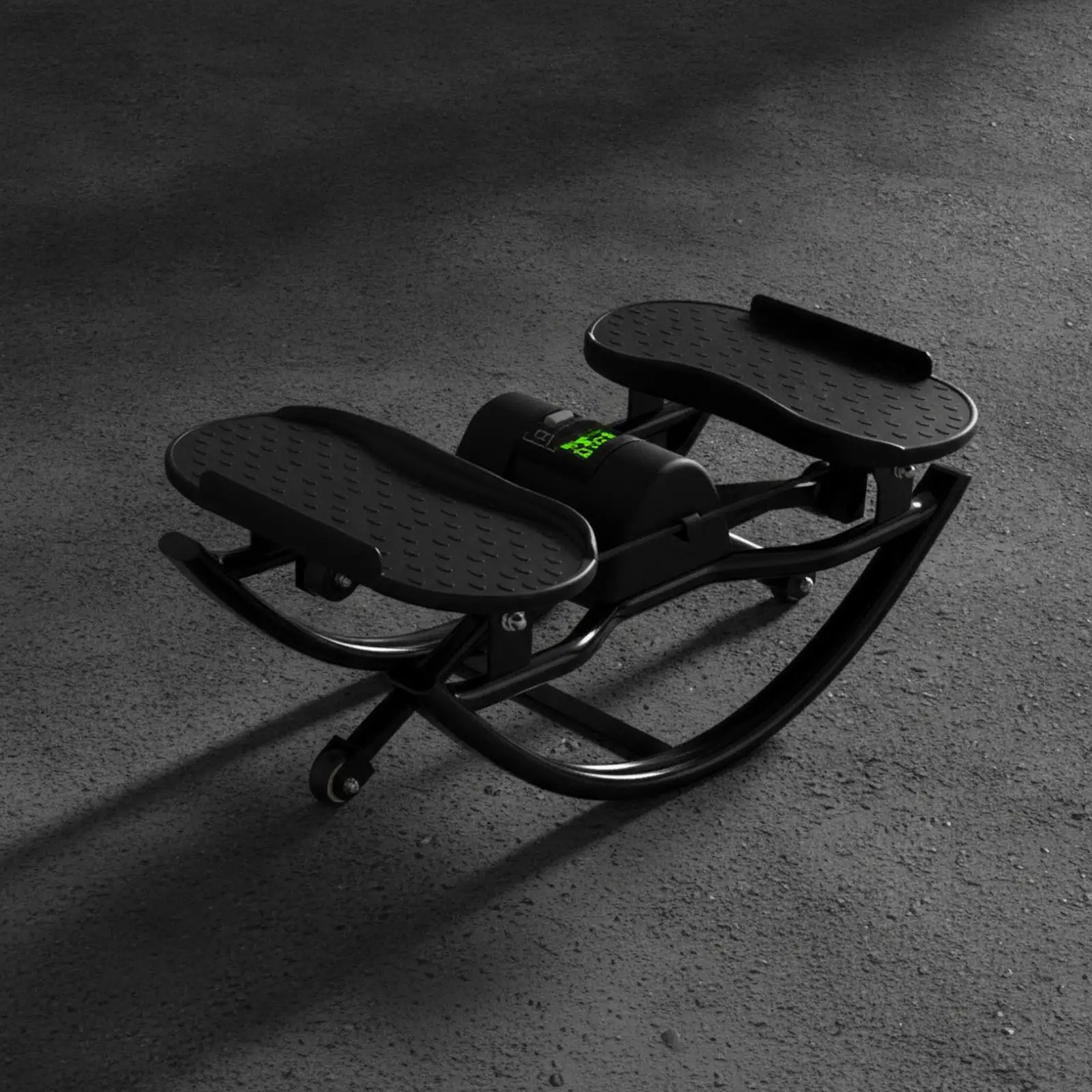 Mini Stepping Machine Indoor Fitness Equipment Smooth Low Impact Cardio Trainer with Foot Pedals and Screen for Home Gym