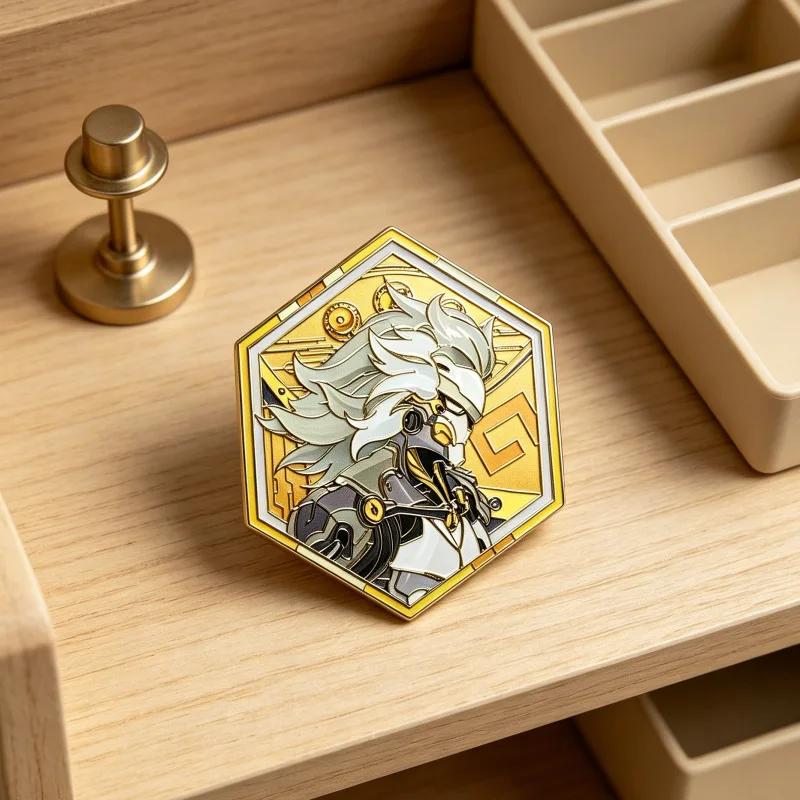 Banyue Tongren Original Design Two-dimensional Metal Badge Exquisite Decoration Versatile Metal Brooch Game Merchandise