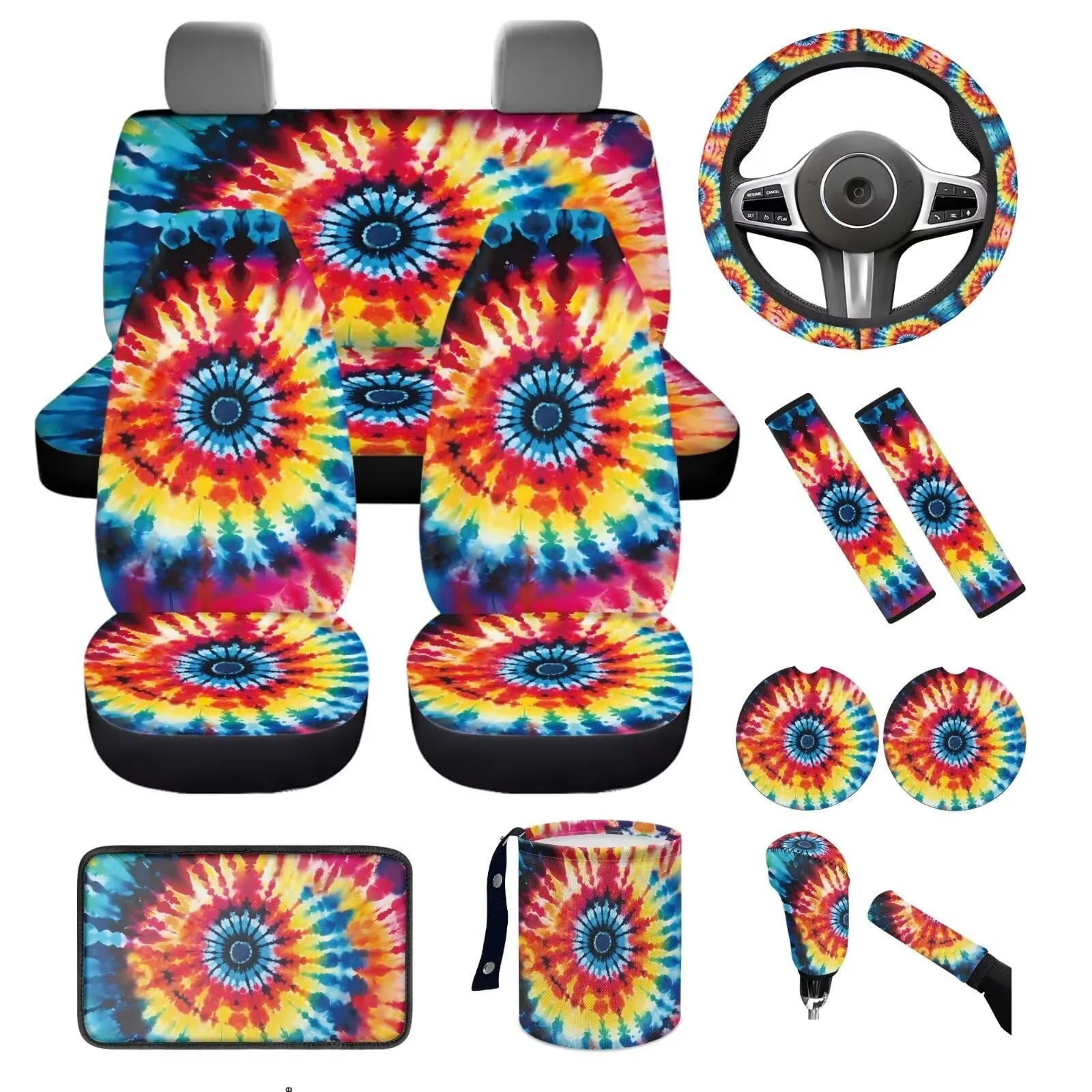 Tie Dye Car Seat Co…