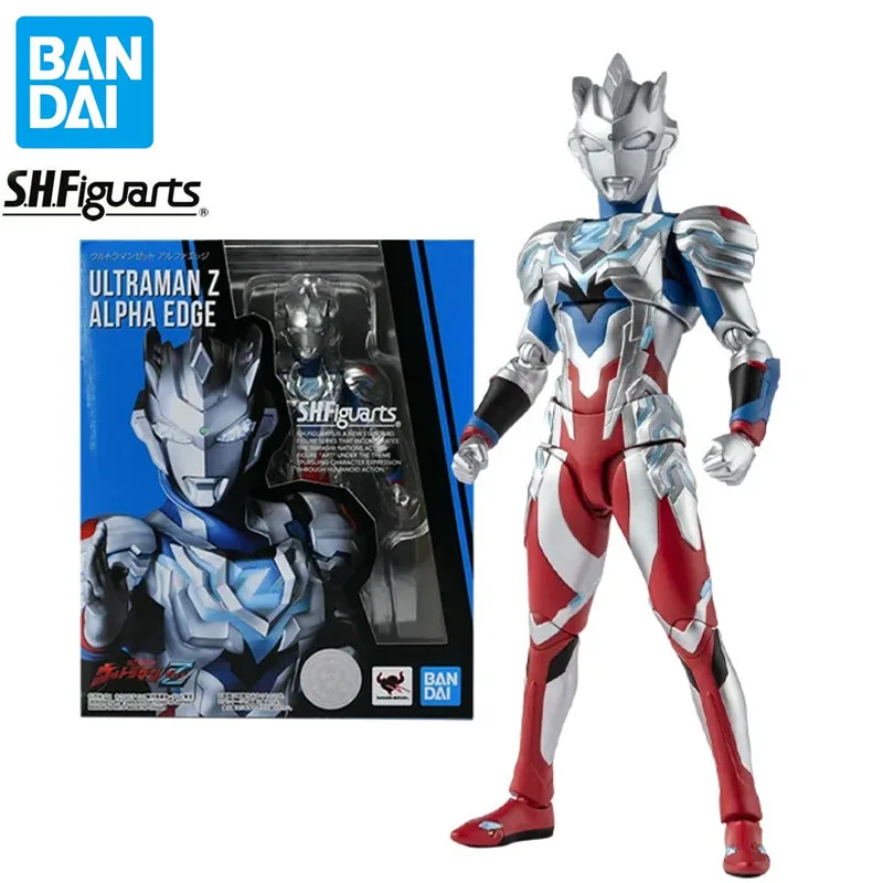 الأصلي بانداي الترامان Z أطقم منمذجة شخصيات كرتونية SHF الترامان Z ألفا حافة عمل الشكل جمع نموذج للأطفال اللعب الهدايا