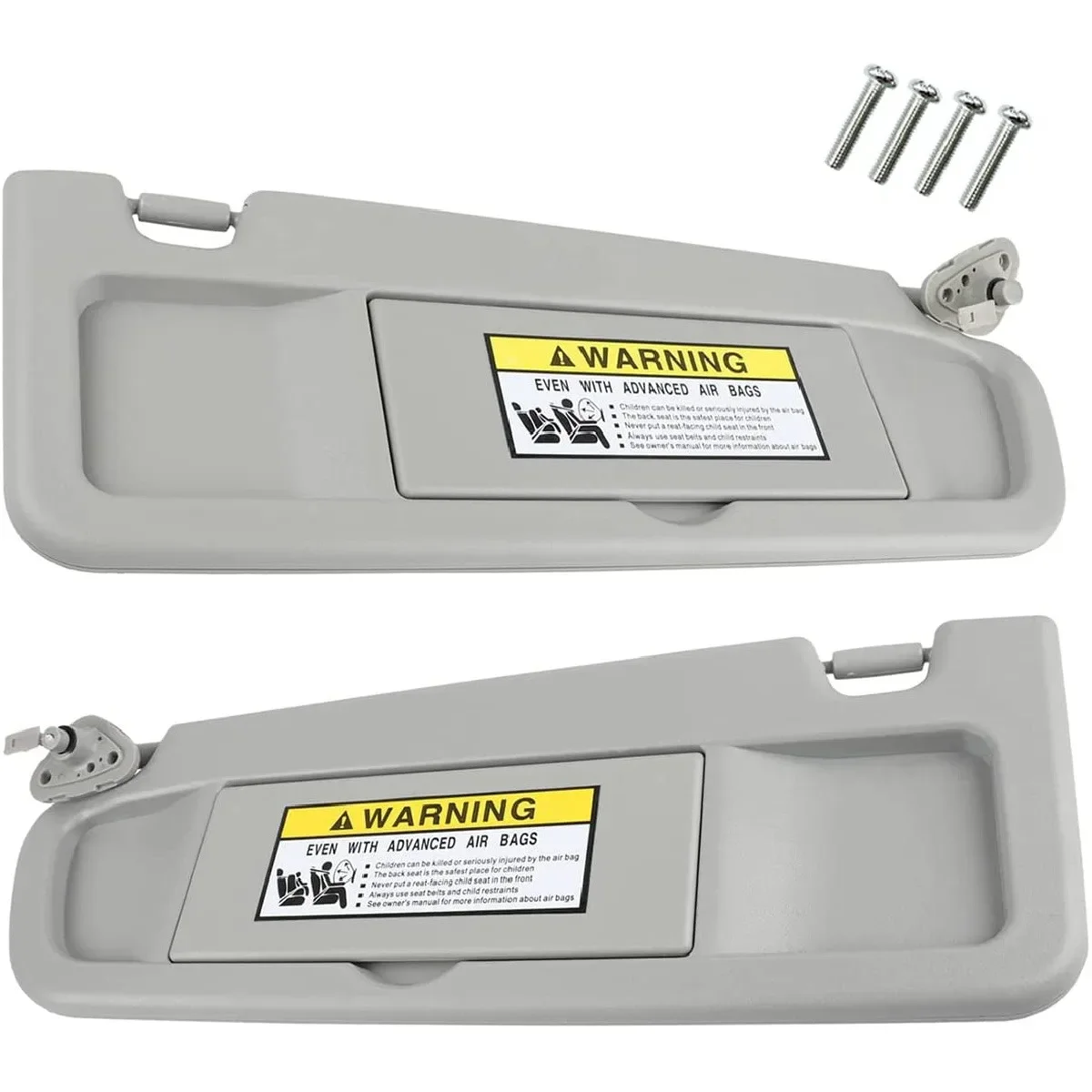 

83280-SNA-A01ZA Left Driver and Right Passenger Side Sun Visors For Honda Civic 2006 2007 2008 2009 2010 2011 without light