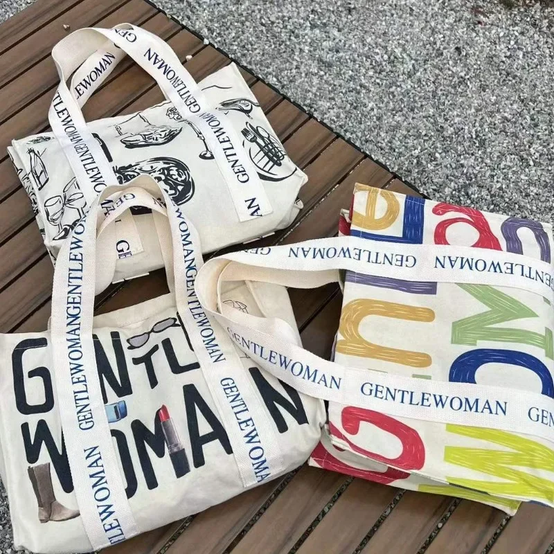 

Холщовая сумка большой вместимости, женская летняя сумка для коротких поездок, сумка для отдыха и работы, портативная сумка-тоут для покупок