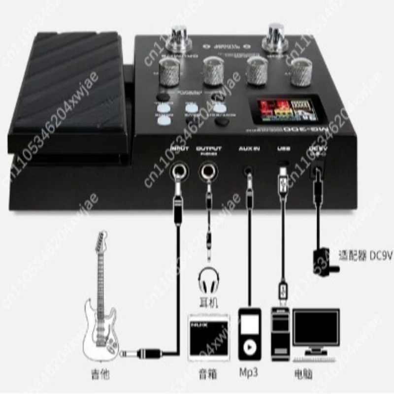 Digital Multi Effects Processor MG-300 Model for Electric Guitar Bass with Audio Interface Drum Machine