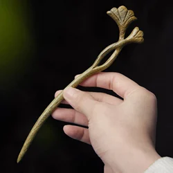 Woman Retro Style Wood Hair Chignon Fine Workmanship Long Straight Hair Stick for Hair DIY Accessory Hair Styling