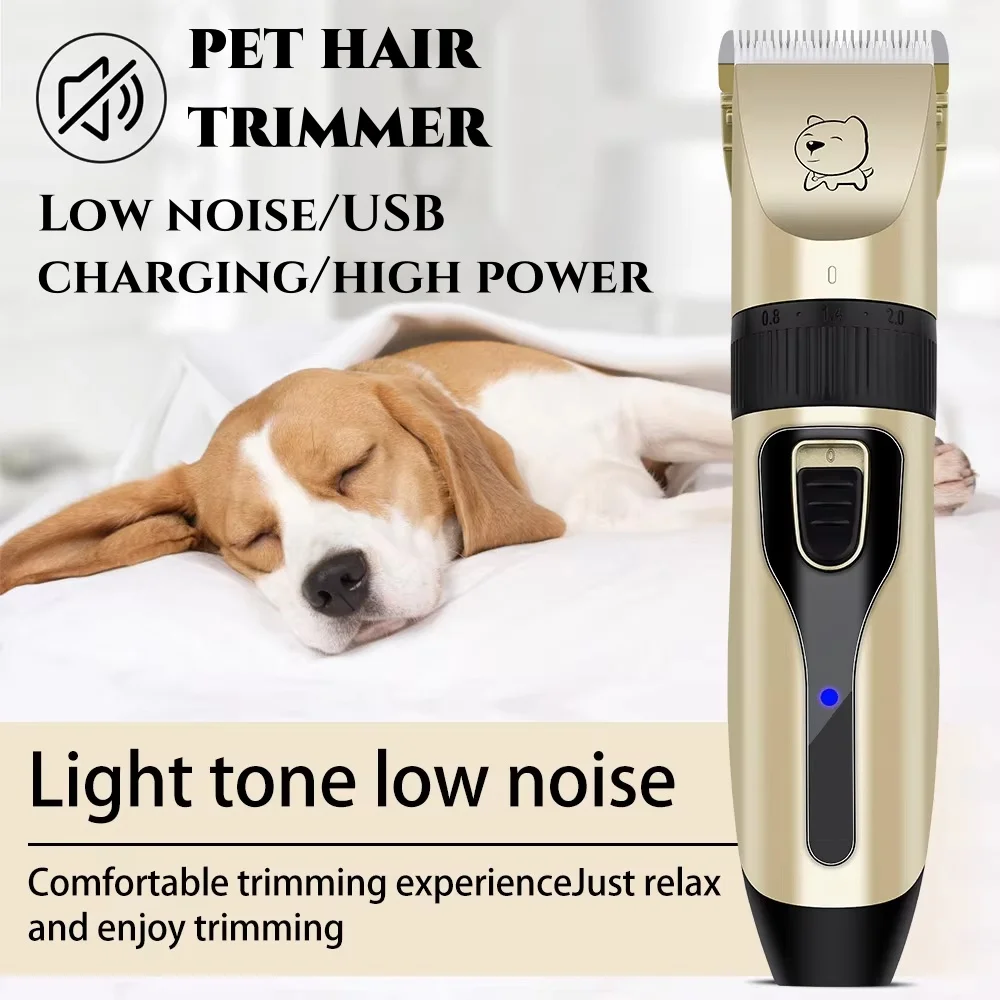 

HIENA Pet Hair Trimmer Cat Dog Hair Clipper USB Charging High Power Electric Hair Shaver Professional Pet Grooming Hairdress Set
