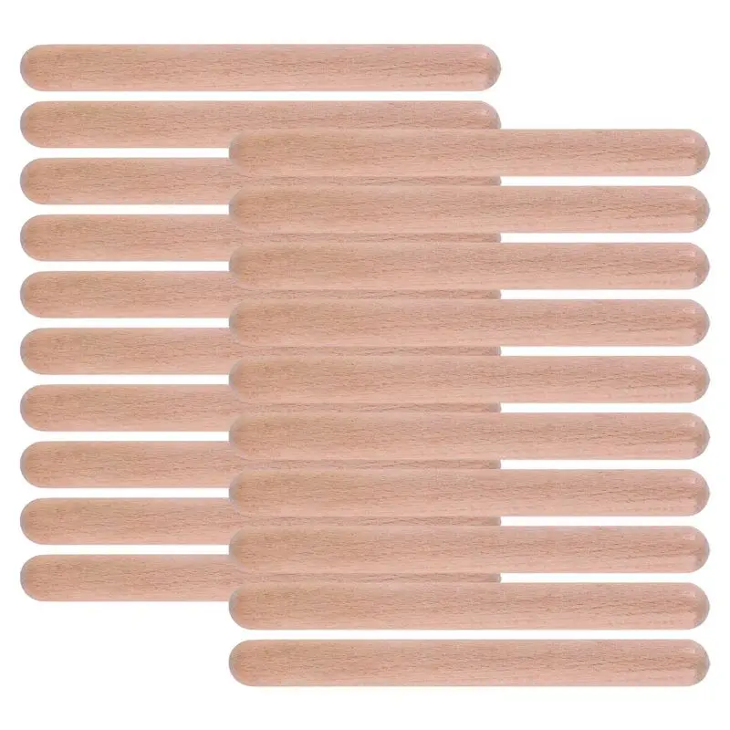 

A99I-20Pieces 8 Inch Kids Rhythm Sticks Music Lummi Sticks Classical Wood Claves Musical Percussion Instrument Musical Sticks