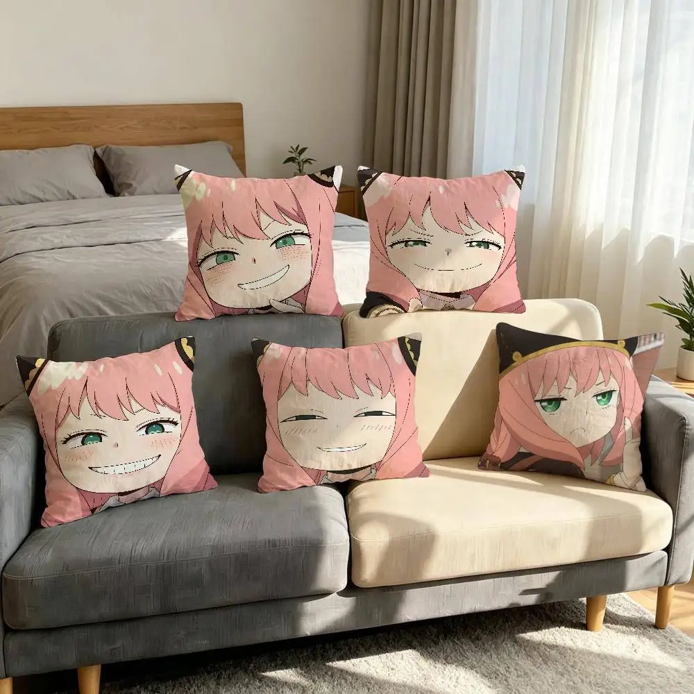 Nap Time S-Spy-Anya Comfortable soft Pillow Case for X F-FamilySofa cartoon kawaii Living Room Home office Protective Covers