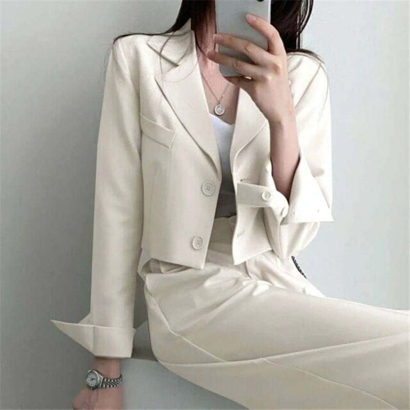

2026 Spring Autumn Petite Korean Streetwear Style New Fashionable Casual Outerwear Pink Lapel Single-breasted Jacket for Women