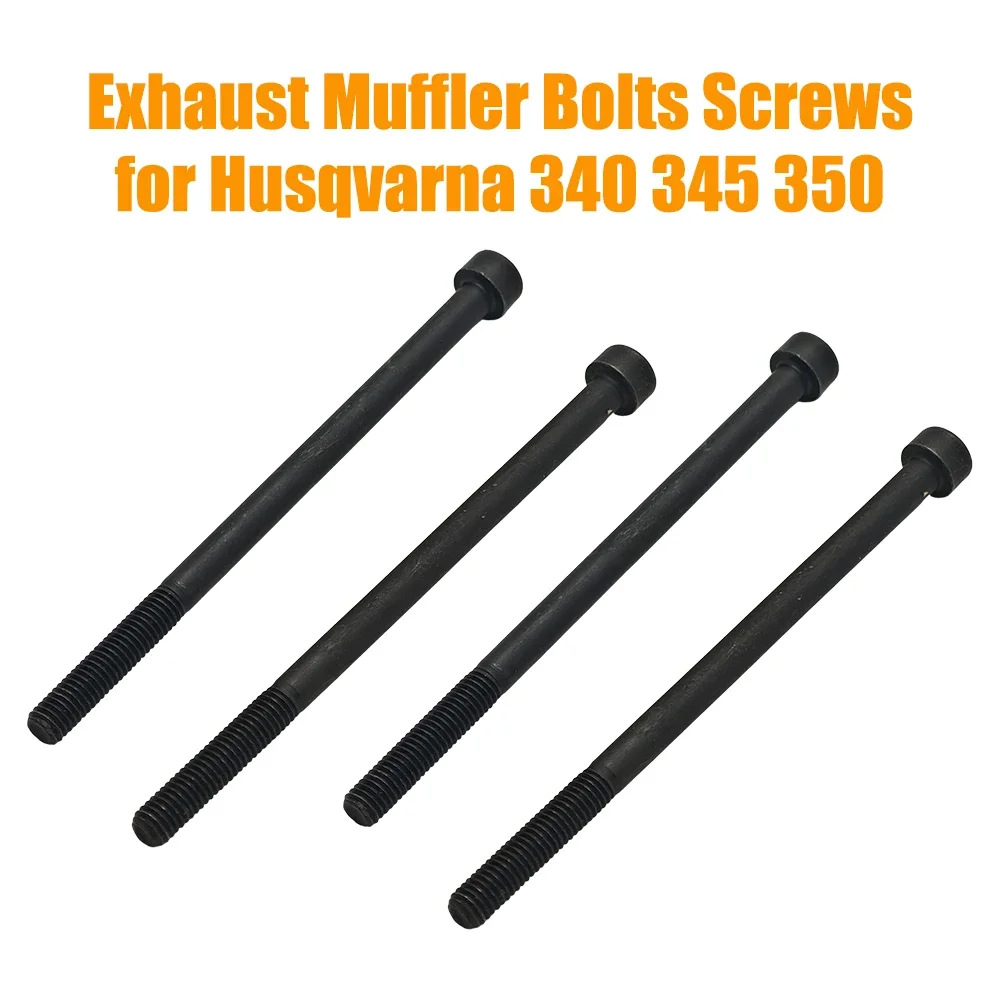 4pcs Exhaust Bolt For Husqvarna 351 350 345 340 353 346 Chainsaw Part Garden accessories